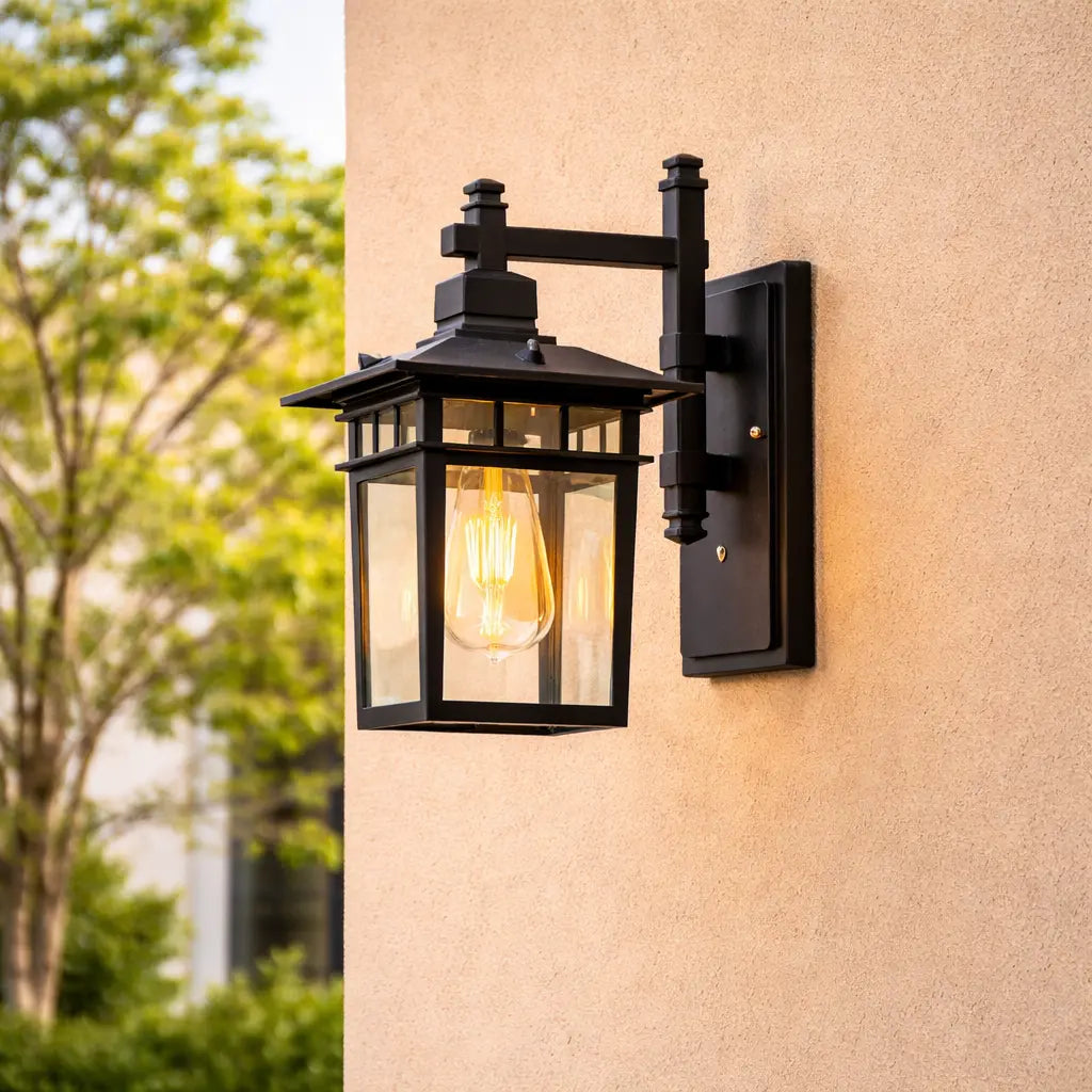 Luminária Europeia Retro de Parede - Ilumine Exteriores