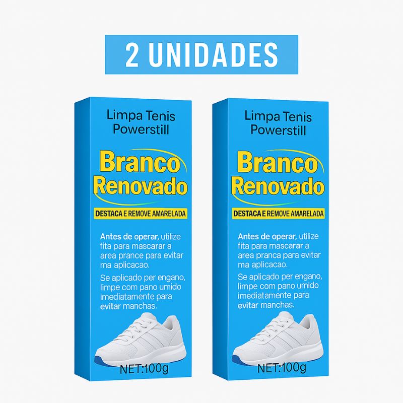 Limpa Tênis North Moon Powerstill - Branco Renovado