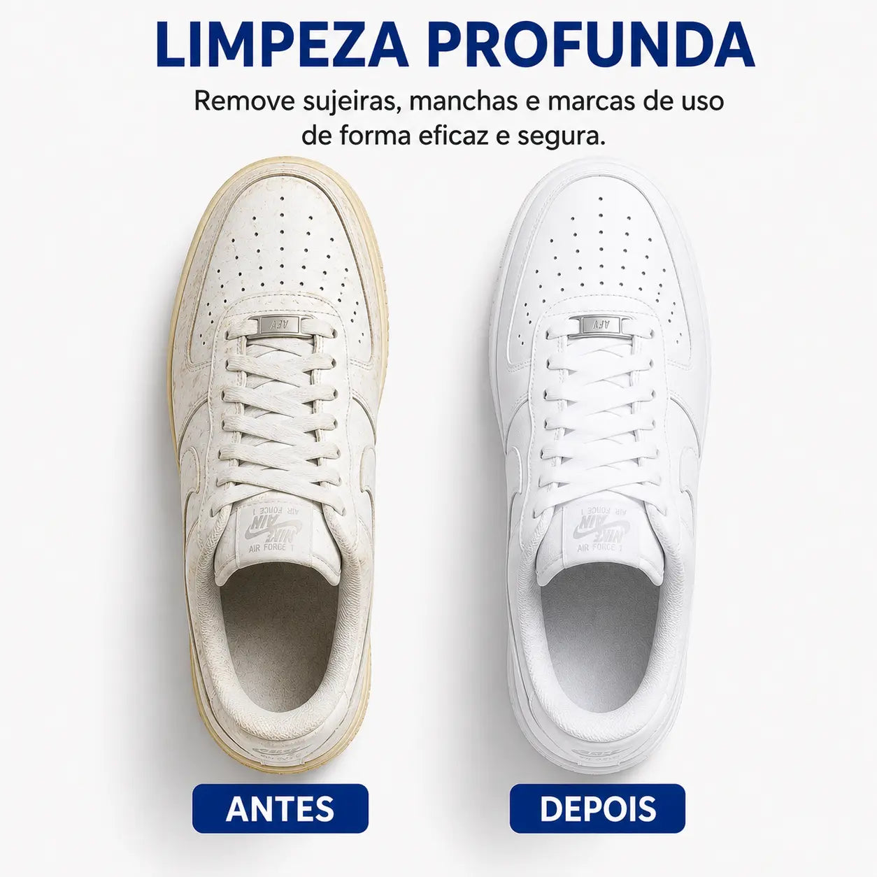 Limpa Tênis North Moon Powerstill - Branco Renovado