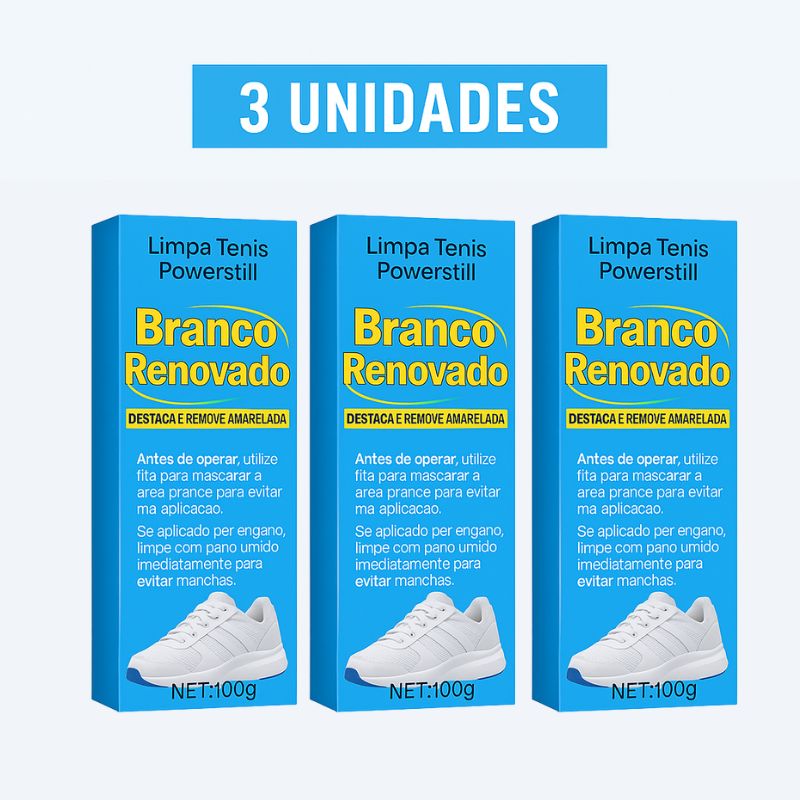 Limpa Tênis North Moon Powerstill - Branco Renovado