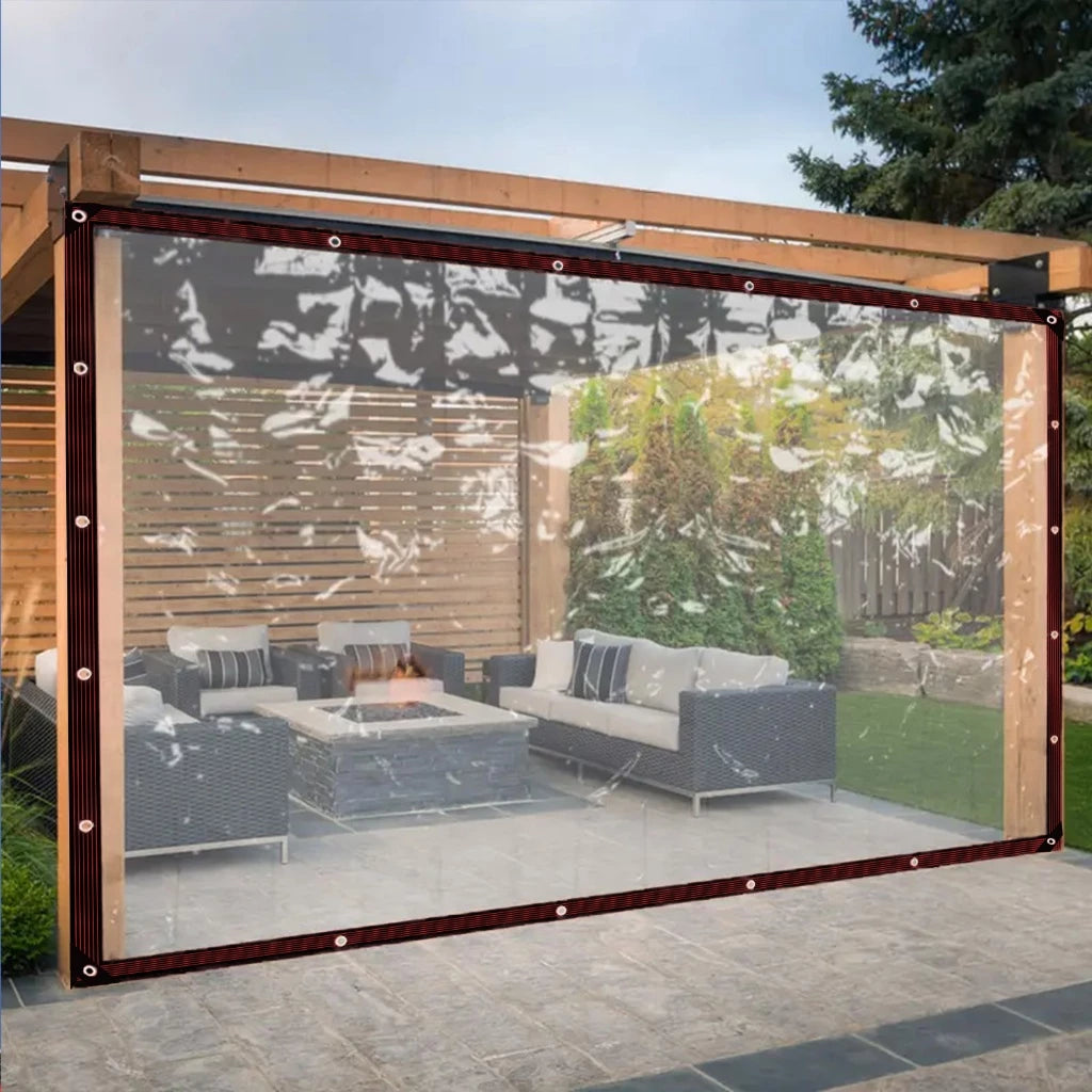 Lona Transparente PVC Reforçada Impermeável para Varanda e Garagem