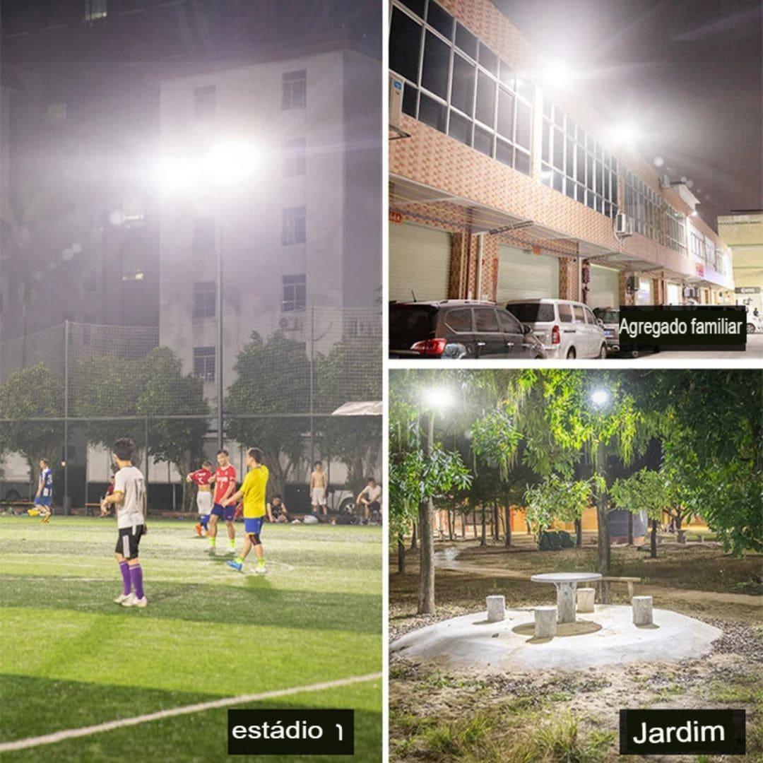 Luminária LED Solar 1000W com Sensor de Presença IP66 Poerstill