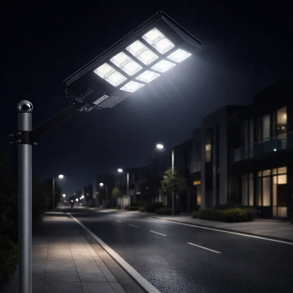 Luminária LED Solar 1000W com Sensor de Presença IP66 Poerstill