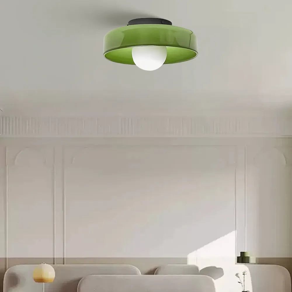 Luminária Plafon de Vidro Moderno Nórdica