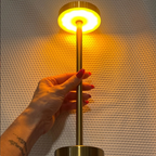 Luminária de Mesa LED Recarregável Sem Fio Metal