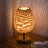Luminária de Mesa Bambu Rattan