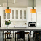 Luminária Pendente Pequena de Vidro Estilo Bauhaus