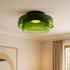 Luminária de Teto de Vidro Medieval 2 Camadas