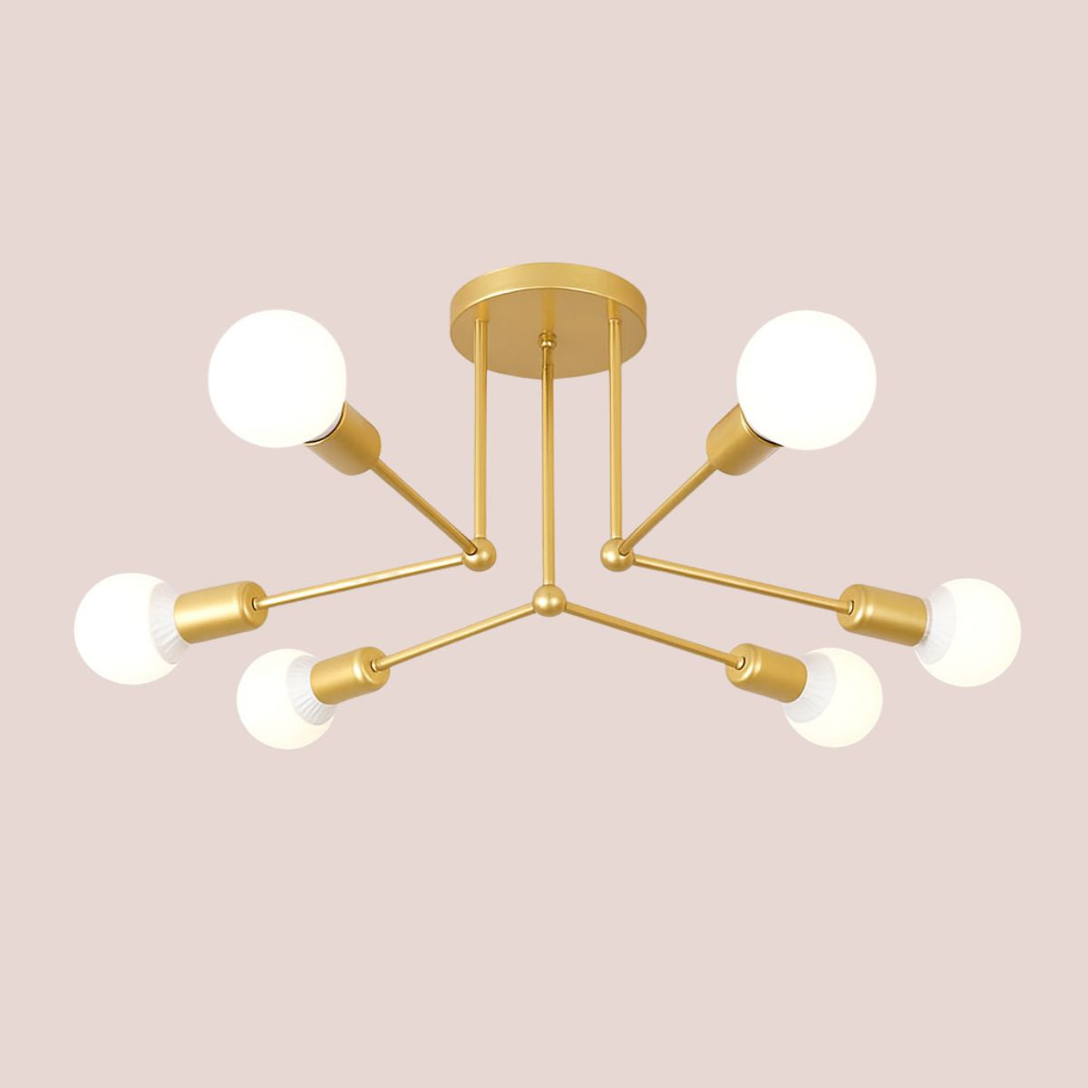 Luminária Sobrepor Moderna Lâmpada Aparente