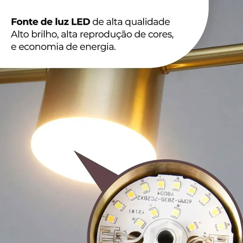 Lustre Moderno Para Sala Saint Louise - Powerstill