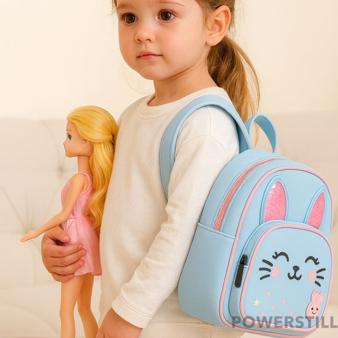 Mochila escolar infantil de alta qualidade com zíperes e estampa fofa. Ideal para creche, passeios e organização. Conforto e segurança para sua filha!