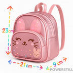 Mochila escolar infantil de alta qualidade com zíperes e estampa fofa. Ideal para creche, passeios e organização. Conforto e segurança para sua filha!