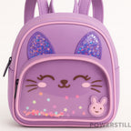 Mochila escolar infantil de alta qualidade com zíperes e estampa fofa. Ideal para creche, passeios e organização. Conforto e segurança para sua filha!