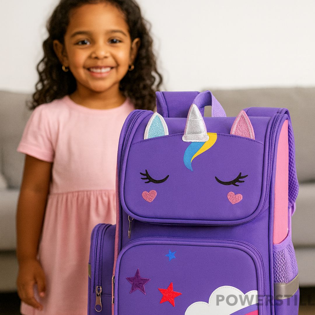 A Mochila Unicórnio mais desejada! Tamanho grande, ergonômica e super resistente. Inclui estojo. Presenteie com conforto e estilo. Compre agora!