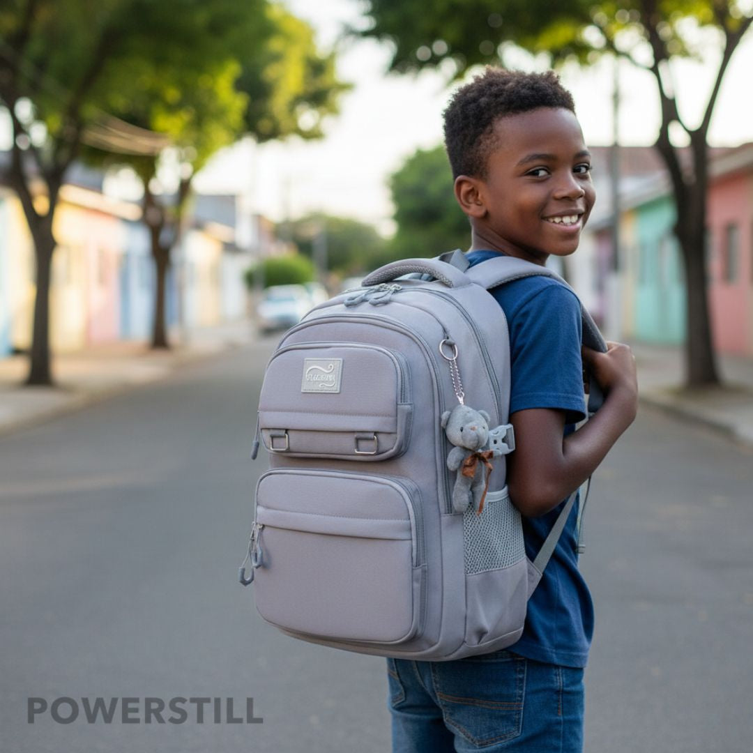 Mochila Unissex Impermeável com porta-chaves Versátil