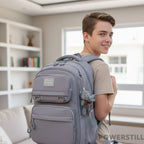 Mochila Unissex Impermeável com porta-chaves Versátil