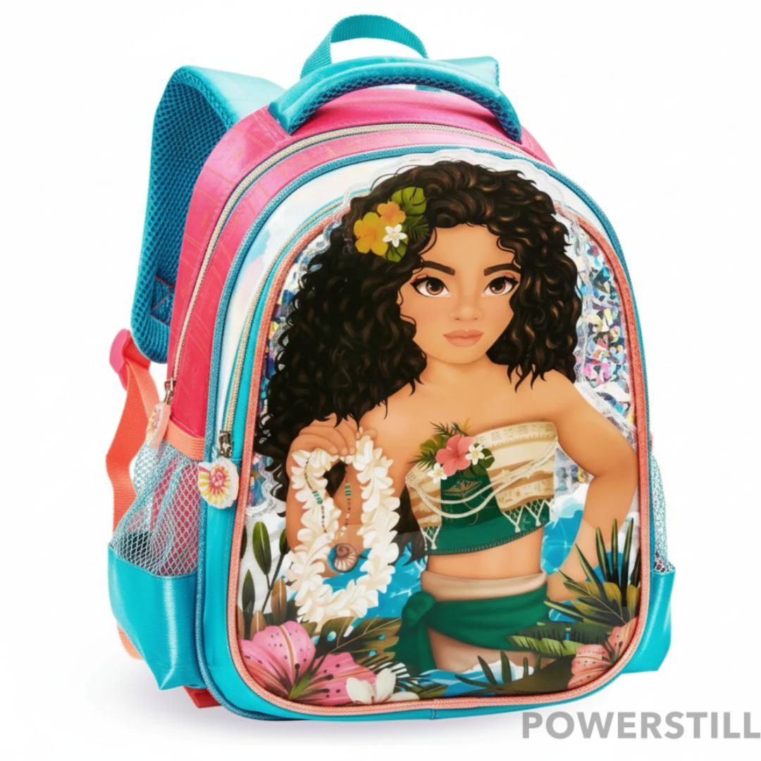 Mochila Princesas. Conforto, durabilidade e o brilho para sua filha. Garanta a volta às aulas mais mágica e feliz. Compre agora!