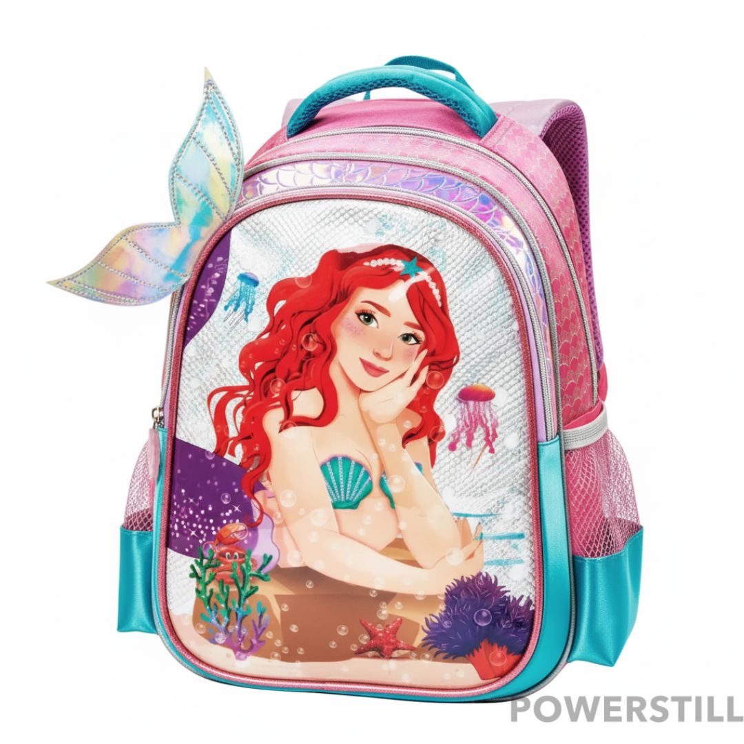Mochila Princesas. Conforto, durabilidade e o brilho para sua filha. Garanta a volta às aulas mais mágica e feliz. Compre agora!