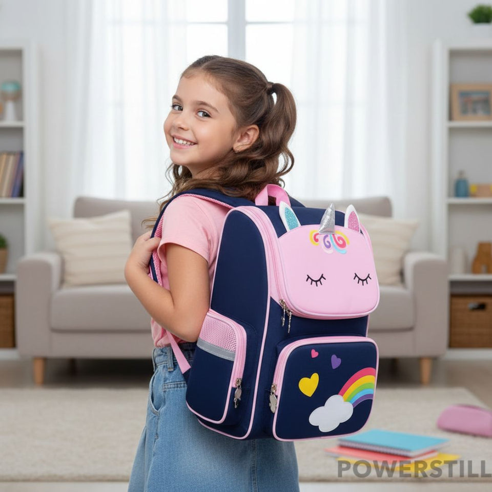 A Mochila Unicórnio mais desejada! Tamanho grande, ergonômica e super resistente. Inclui estojo. Presenteie com conforto e estilo. Compre agora!