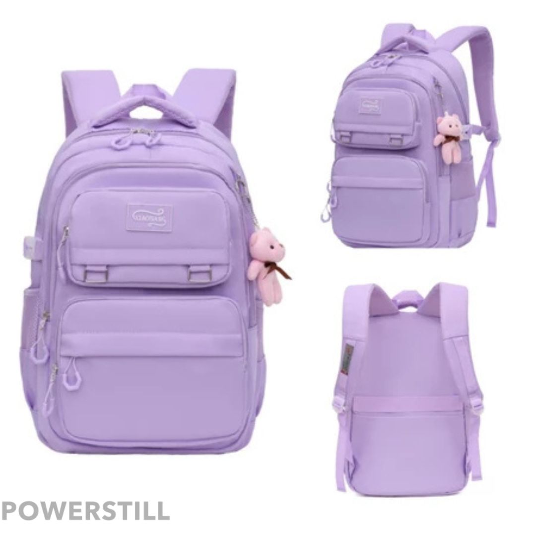 Mochila Unissex Impermeável com porta-chaves Versátil