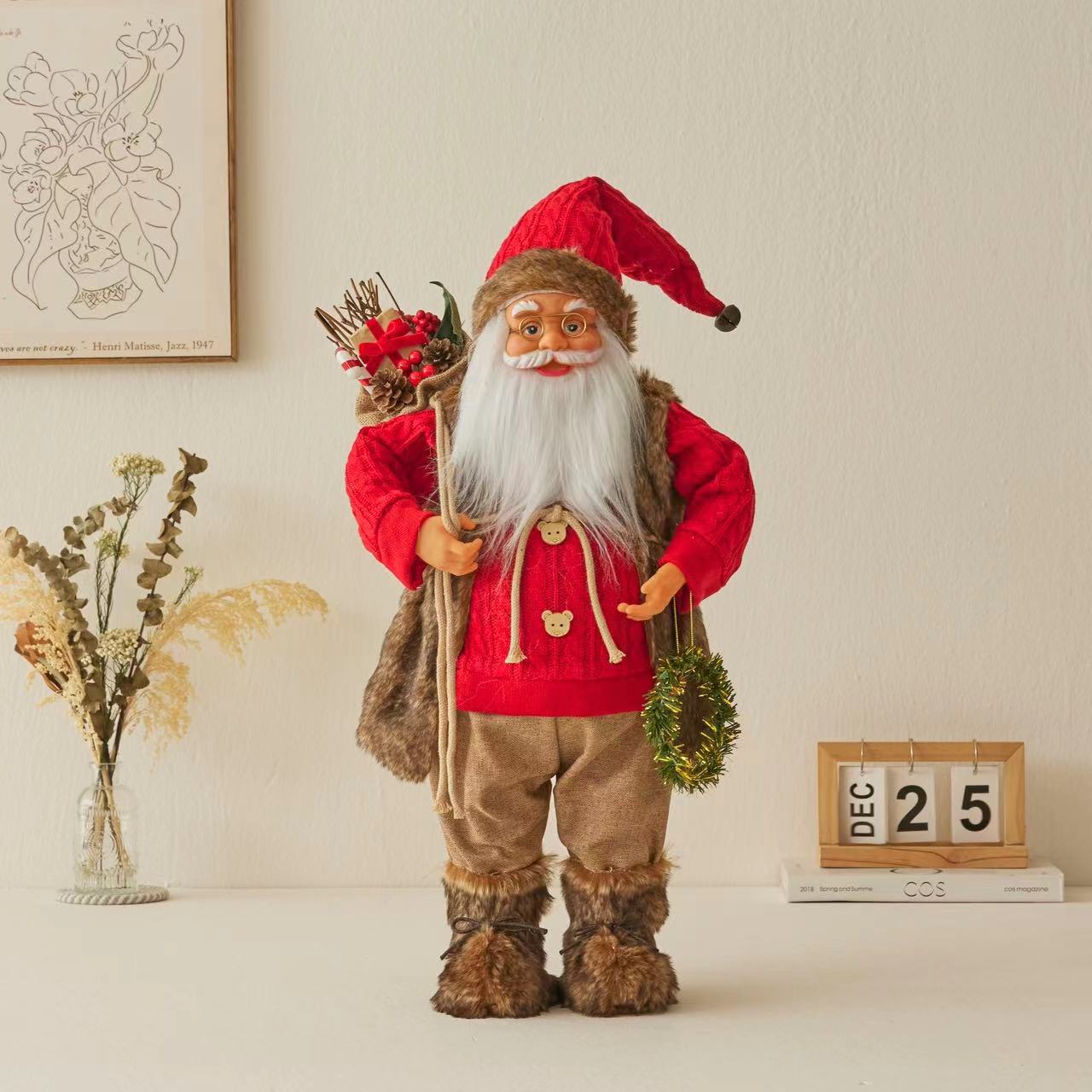 Ornamentos de Natal Papai Noel Decorativos para Decoração Natalina