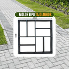 Molde de Piso para Jardins e Calçadas FlexDecor