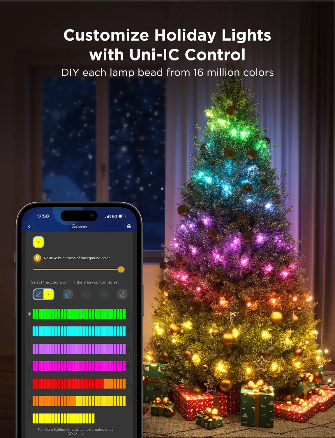 Pisca Pisca Natal LED RGB com Sensor e App - IP68 USB (cópia)