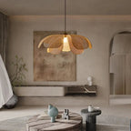 Pendente Rústico de Rattan Petal