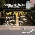 Quadro Mágico para Desenhar com Luz LED Infantil LuzPad