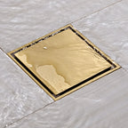 Ralo Tampa Oculta Anti Odor 10x10  POWERSTILL Dourado
