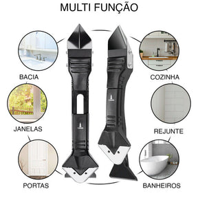 Raspador de Silicone e Rejunte Multifuncional 3 em 1 Thind