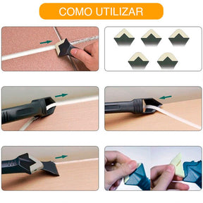 Raspador de Silicone e Rejunte Multifuncional 3 em 1 Thind