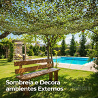 Rede Camuflada Militar para Decoração de Jardim