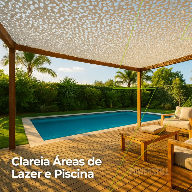 Rede Camuflada Militar para Decoração de Jardim