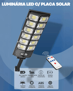 Refletor Solar LED Sensor Movimento 12h Autonomia Powerstill