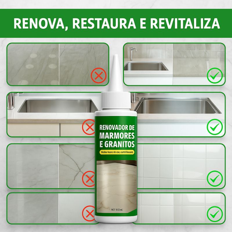 Renovador e Revitalizador de Mármores, Granitos e Porcelanatos