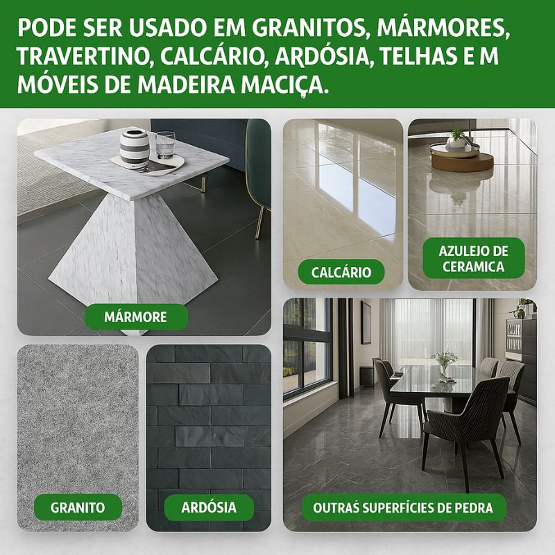 Renovador e Revitalizador de Mármores, Granitos e Porcelanatos
