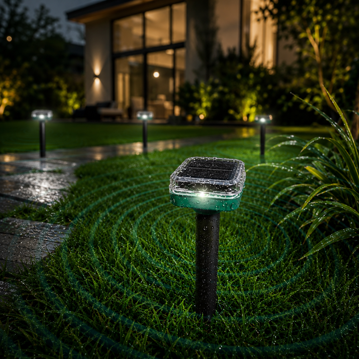 Repelente Solar Ultra Sônico Espanta Pragas 24 Horas A Prova d'água