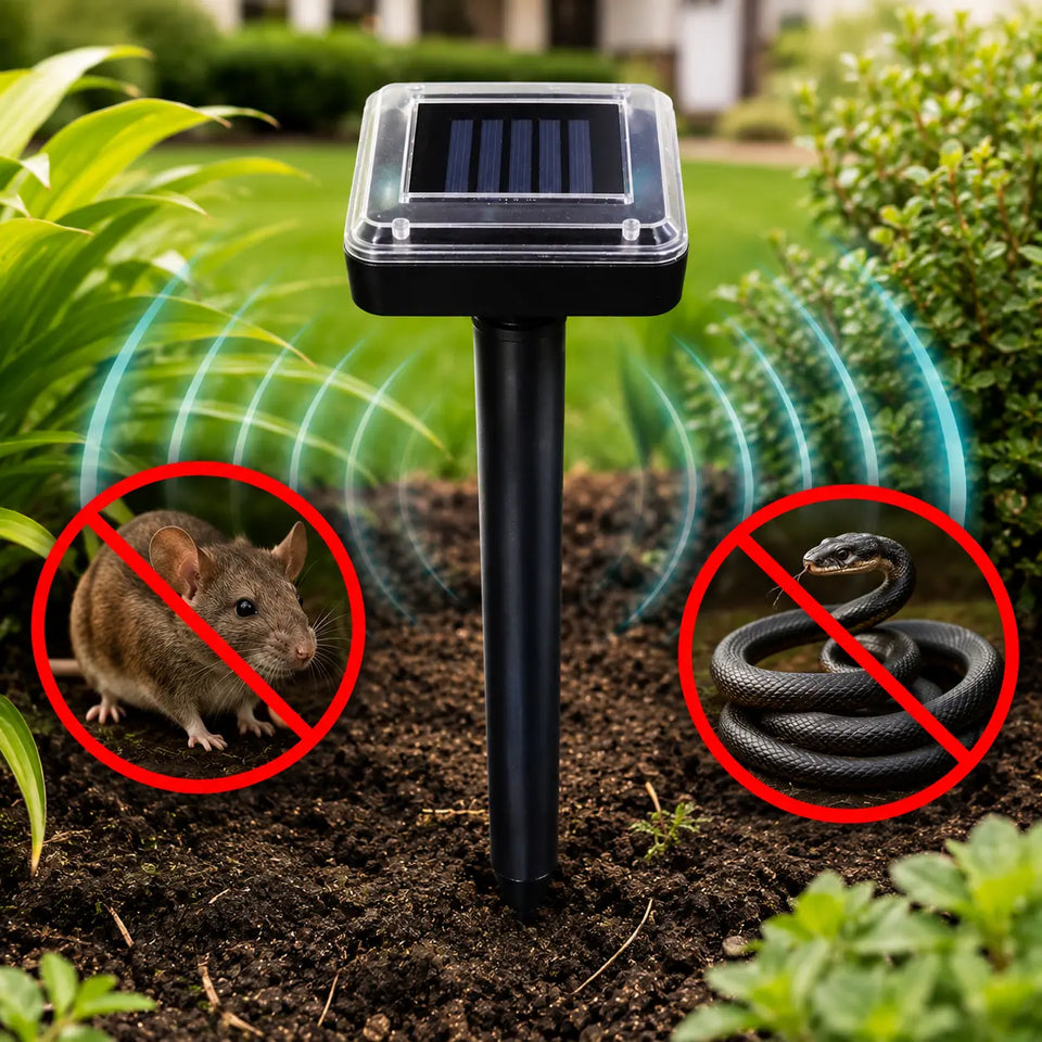 Repelente Solar Ultra Sônico Espanta Pragas 24 Horas A Prova d'água Powerstill