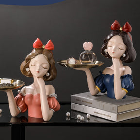 Busto Decorativo Lili Branca De Neve