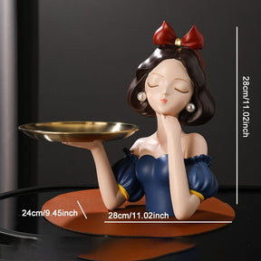 Busto Decorativo Lili Branca De Neve