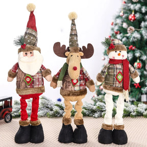 Trio de Enfeites Natalinos Aconchegantes para Decoração de Natal