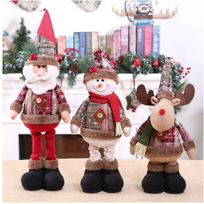 Trio de Enfeites Natalinos Aconchegantes para Decoração de Natal