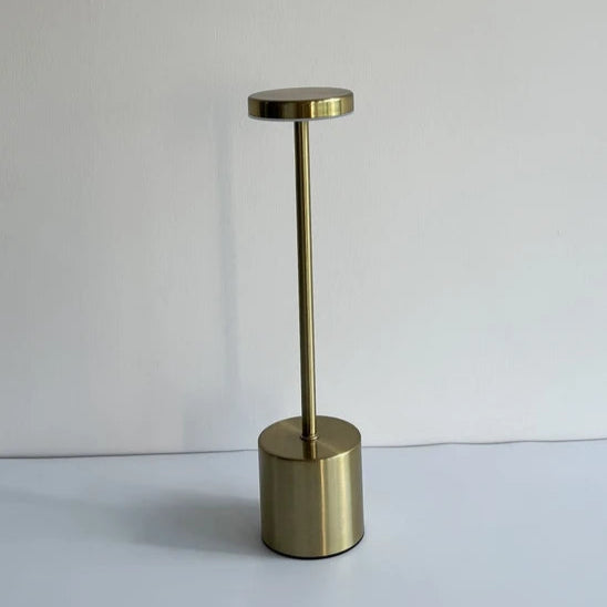 Luminária de Mesa LED Recarregável Sem Fio Metal