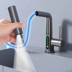 Torneira para Banheiro Inteligente com Display de Temperatura