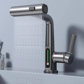 Torneira para Banheiro Inteligente com Display de Temperatura