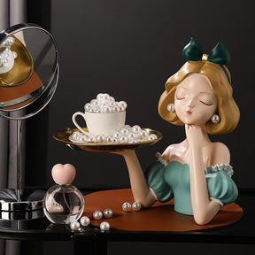 Busto Decorativo Lili Branca De Neve