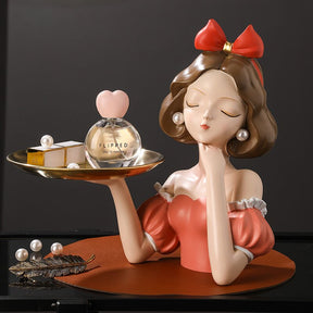 Busto Decorativo Lili Branca De Neve