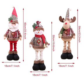 Trio de Enfeites Natalinos Aconchegantes para Decoração de Natal