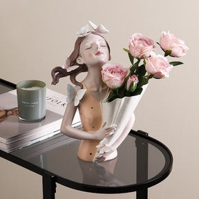 Busto Decorativo Lili Butterfly Flores Estatueta - Loja Powerstill